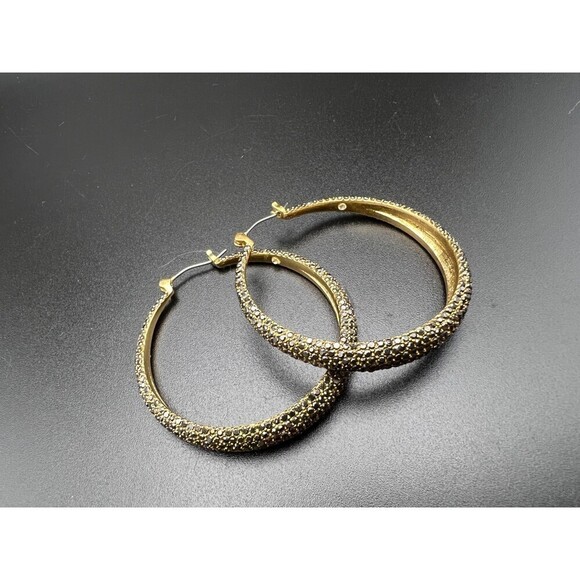 Crystal Encrusted Hoops - Picture 4 of 6